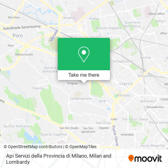 Api Servizi della Provincia di Milano map