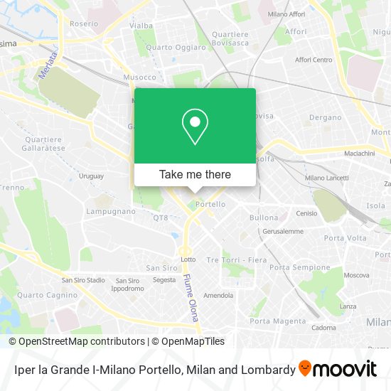 Iper la Grande I-Milano Portello map