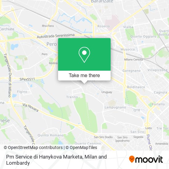 Pm Service di Hanykova Marketa map