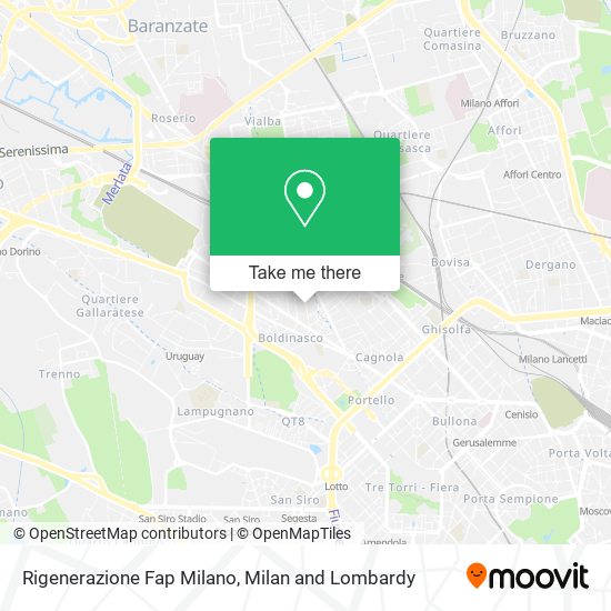 Rigenerazione Fap Milano map
