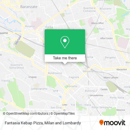 Fantasia Kebap Pizza map