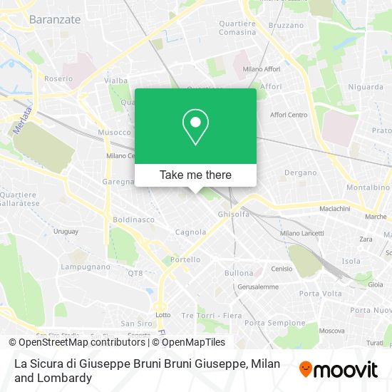 La Sicura di Giuseppe Bruni Bruni Giuseppe map