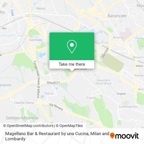 Magellano Bar & Restaurant by una Cucina map