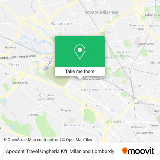 Apodent Travel Ungheria Kft map