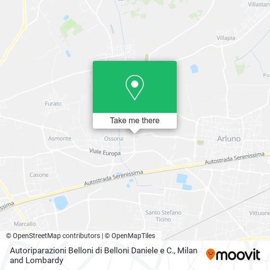 Autoriparazioni Belloni di Belloni Daniele e C. map