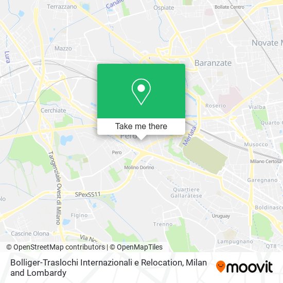 Bolliger-Traslochi Internazionali e Relocation map