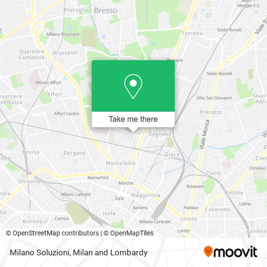 Milano Soluzioni map