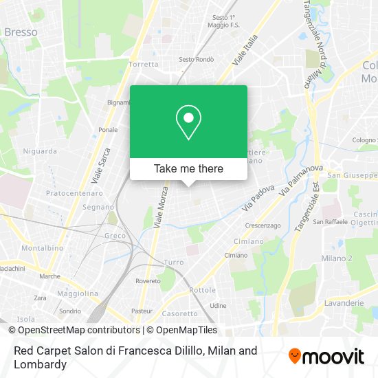 Red Carpet Salon di Francesca Dilillo map