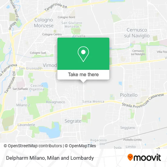 Delpharm Milano map