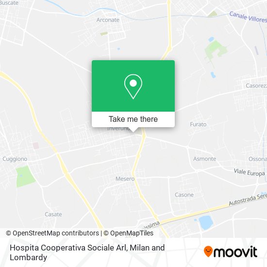 Hospita Cooperativa Sociale Arl map