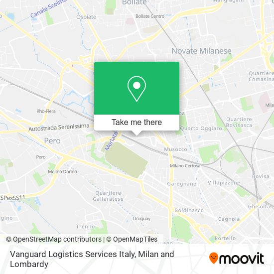 Vanguard Logistics Services Italy map