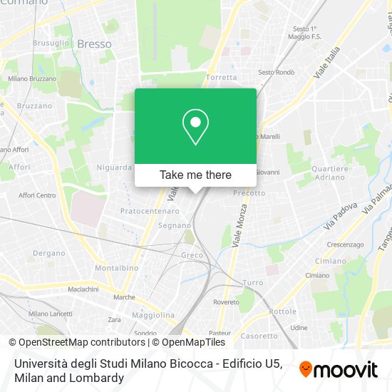 Università degli Studi Milano Bicocca - Edificio U5 map