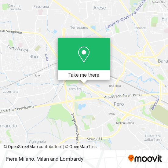 Fiera Milano map
