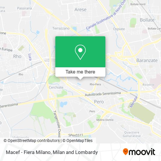 Macef - Fiera Milano map