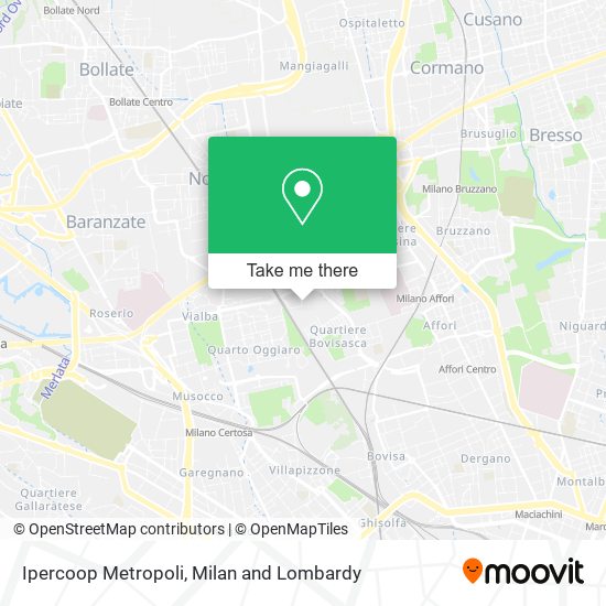 Ipercoop Metropoli map
