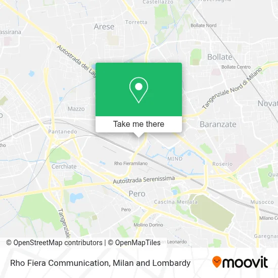 Rho Fiera Communication map