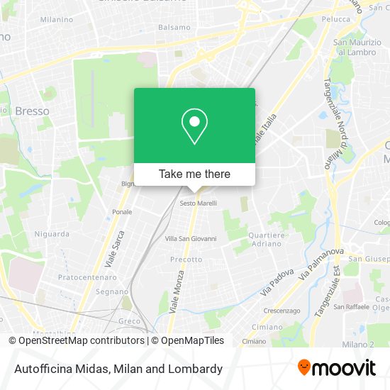 Autofficina Midas map