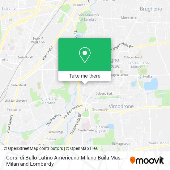 Corsi di Ballo Latino Americano Milano Baila Mas map