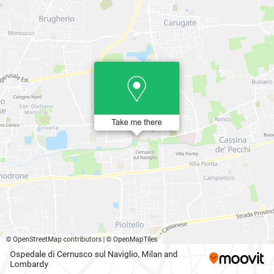 Ospedale di Cernusco sul Naviglio map