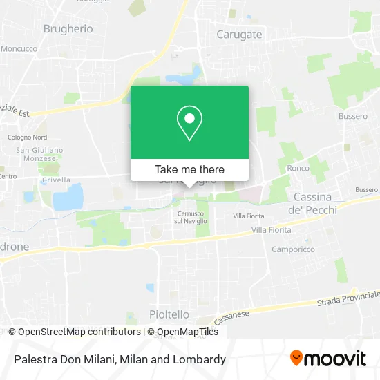 Palestra Don Milani map