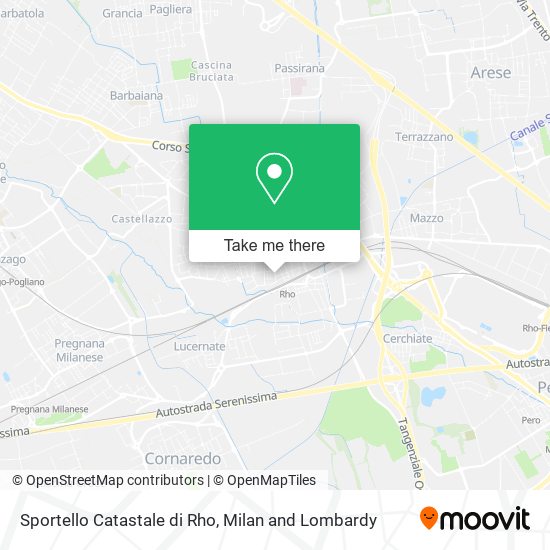 Sportello Catastale di Rho map