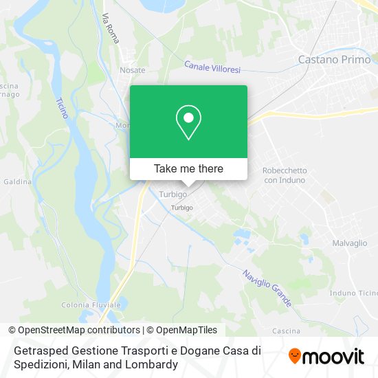 Getrasped Gestione Trasporti e Dogane Casa di Spedizioni map