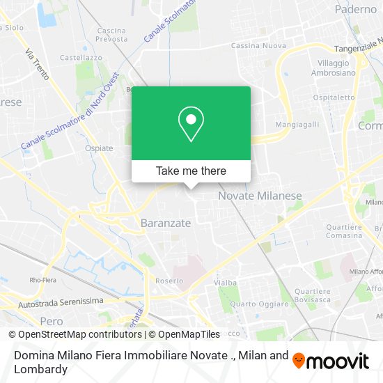 Domina Milano Fiera Immobiliare Novate . map