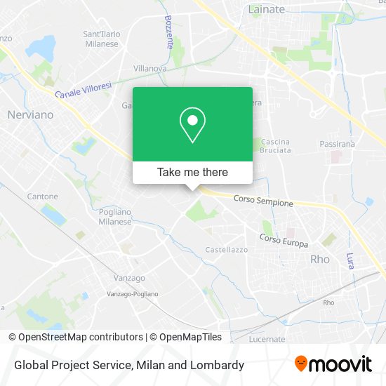 Global Project Service map