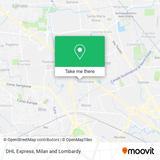 DHL Express map