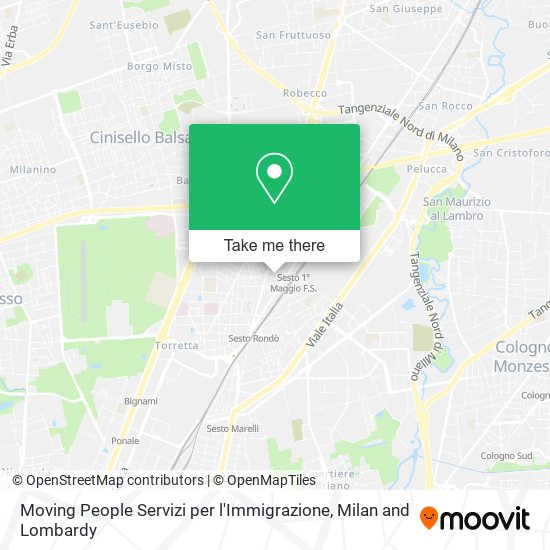 Moving People Servizi per l'Immigrazione map