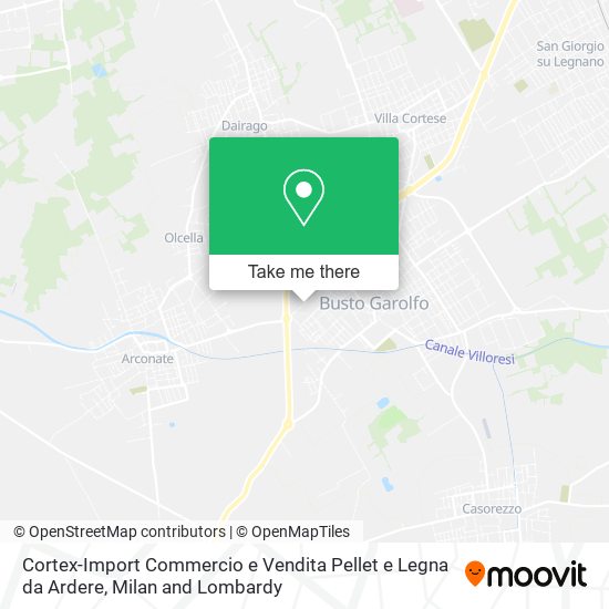 Cortex-Import Commercio e Vendita Pellet e Legna da Ardere map