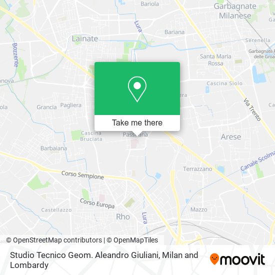 Studio Tecnico Geom. Aleandro Giuliani map