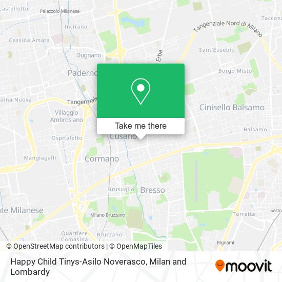 Happy Child Tinys-Asilo Noverasco map