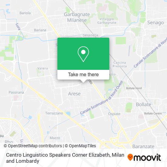 Centro Linguistico Speakers Corner Elizabeth map