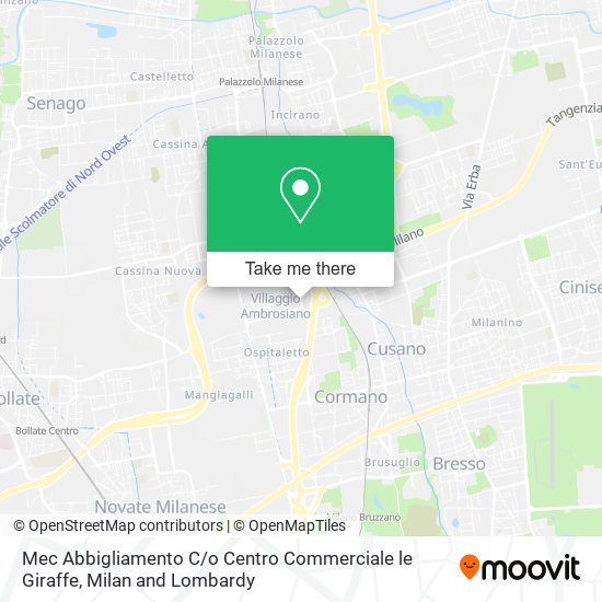 Mec Abbigliamento C / o Centro Commerciale le Giraffe map
