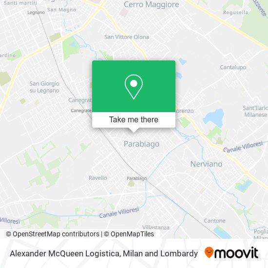 Alexander McQueen Logistica map