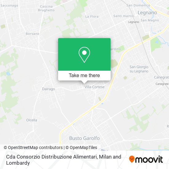 Cda Consorzio Distribuzione Alimentari map