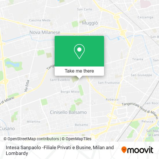 Intesa Sanpaolo -Filiale Privati e Busine map