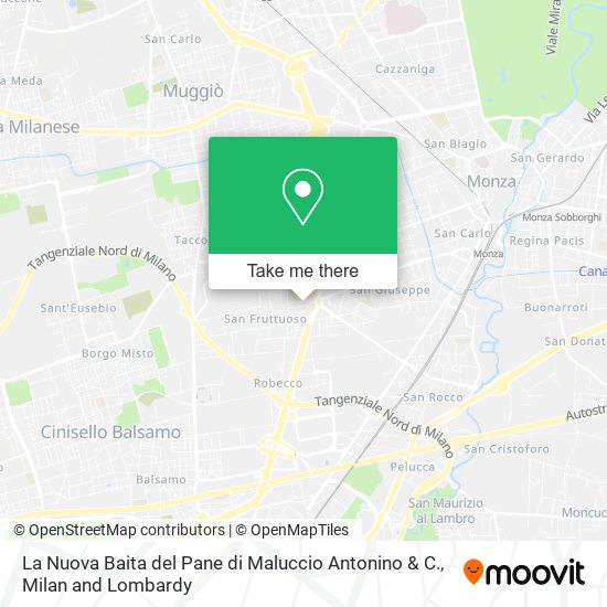 La Nuova Baita del Pane di Maluccio Antonino & C. map