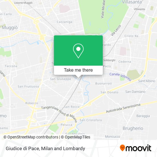 Giudice di Pace map