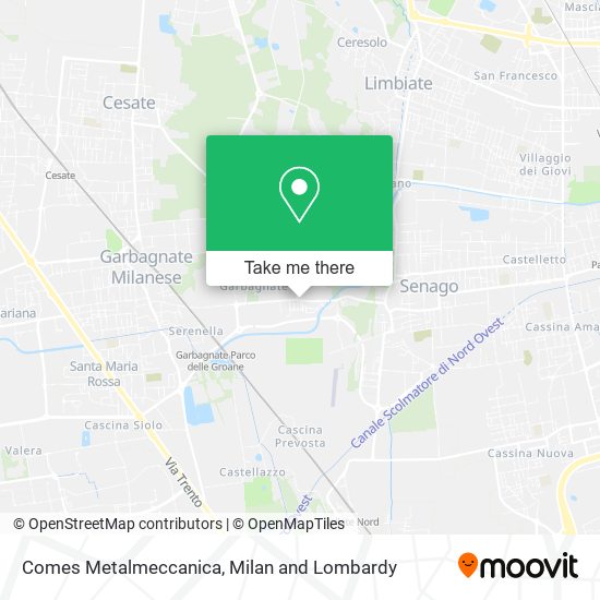 Comes Metalmeccanica map