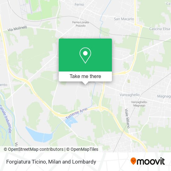 Forgiatura Ticino map