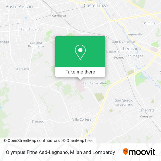 Olympus Fitne Asd-Legnano map