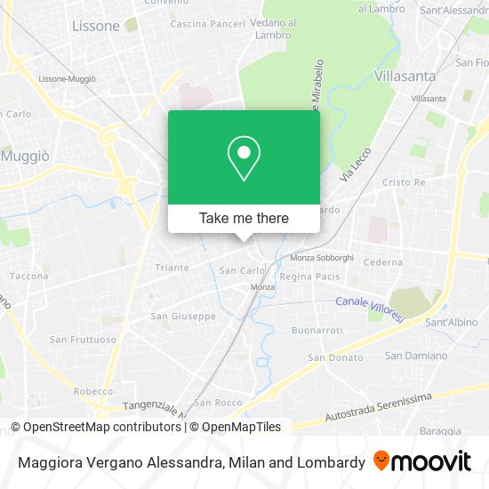 Maggiora Vergano Alessandra map