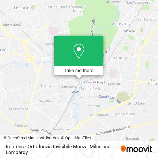 Impress - Ortodonzia Invisibile Monza map