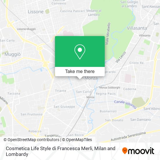 Cosmetica Life Style di Francesca Merli map