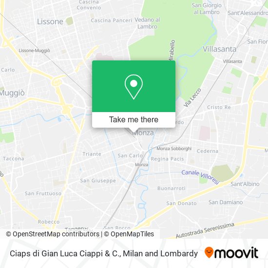 Ciaps di Gian Luca Ciappi & C. map