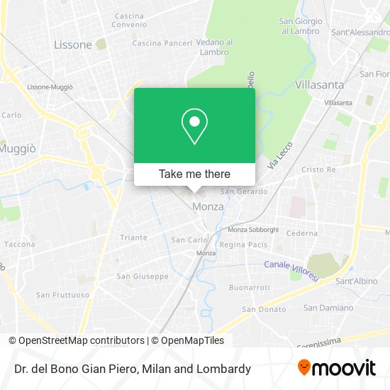 Dr. del Bono Gian Piero map