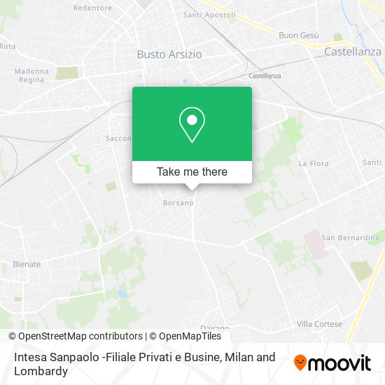 Intesa Sanpaolo -Filiale Privati e Busine map