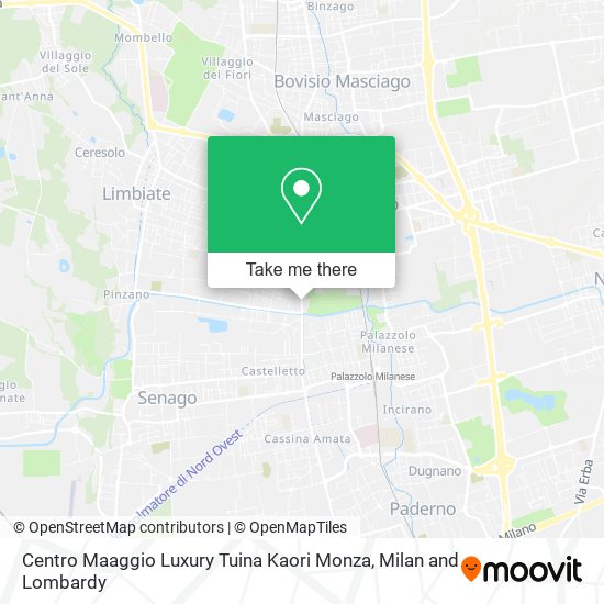 Centro Maaggio Luxury Tuina Kaori Monza map